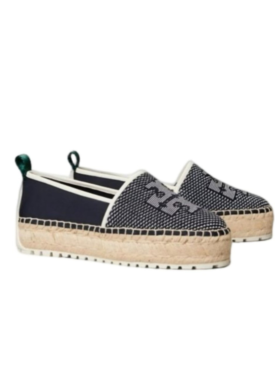 Tory Burch Shoes - Tory Burch Miranda Navy Lug Sole Platform Espadrille Shoes Women's Size 10